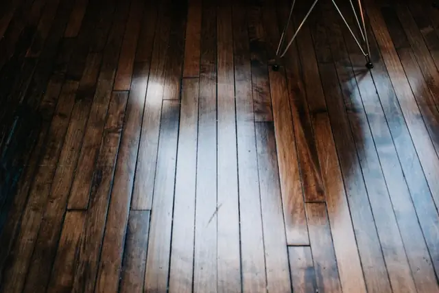 Close-up of a hardwood floor